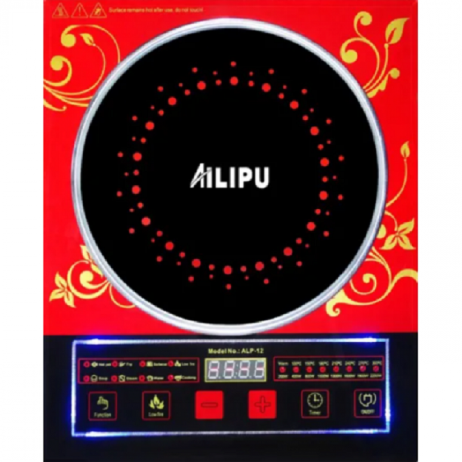 Plita Cu Inductie Cu Indicator Led, Putere 2200 W, Alimentare Electrica 230 V, Trepte De Putere, Timer, On/off, Design Plat Modern, Negru