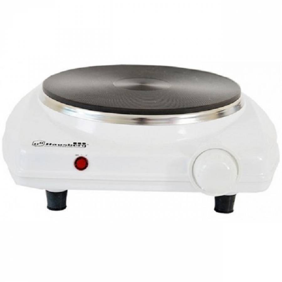 Plita Electrica Hausberg, Putere 1500 W, Diametru Suprafata Incalzire 18,5 Cm, Termostat Reglabil, Protectie Supraincalzire, Indicator Luminos Design Clasic, Alb