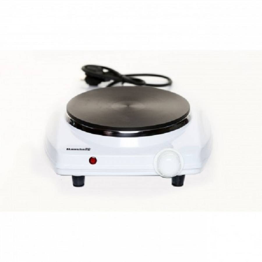 Plita Electrica Hausberg, Putere 1500 W, Diametru Suprafata Incalzire 18,5 Cm, Termostat Reglabil, Protectie Supraincalzire, Indicator Luminos Design Clasic, Alb