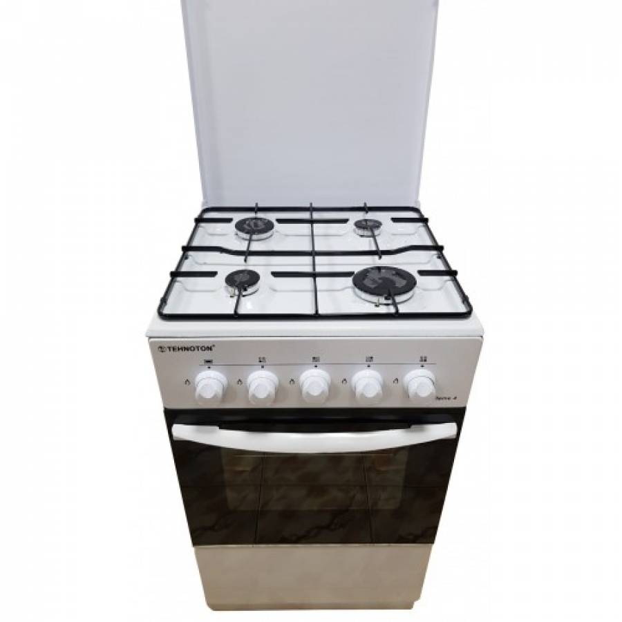 Aragaz 4 Arzatoare, Cuptor, Dispozitiv Siguranta Plita Si Cuptor, Arzatoare Cu Eficienta Ridicata, Design Clasic, Culoare Alb