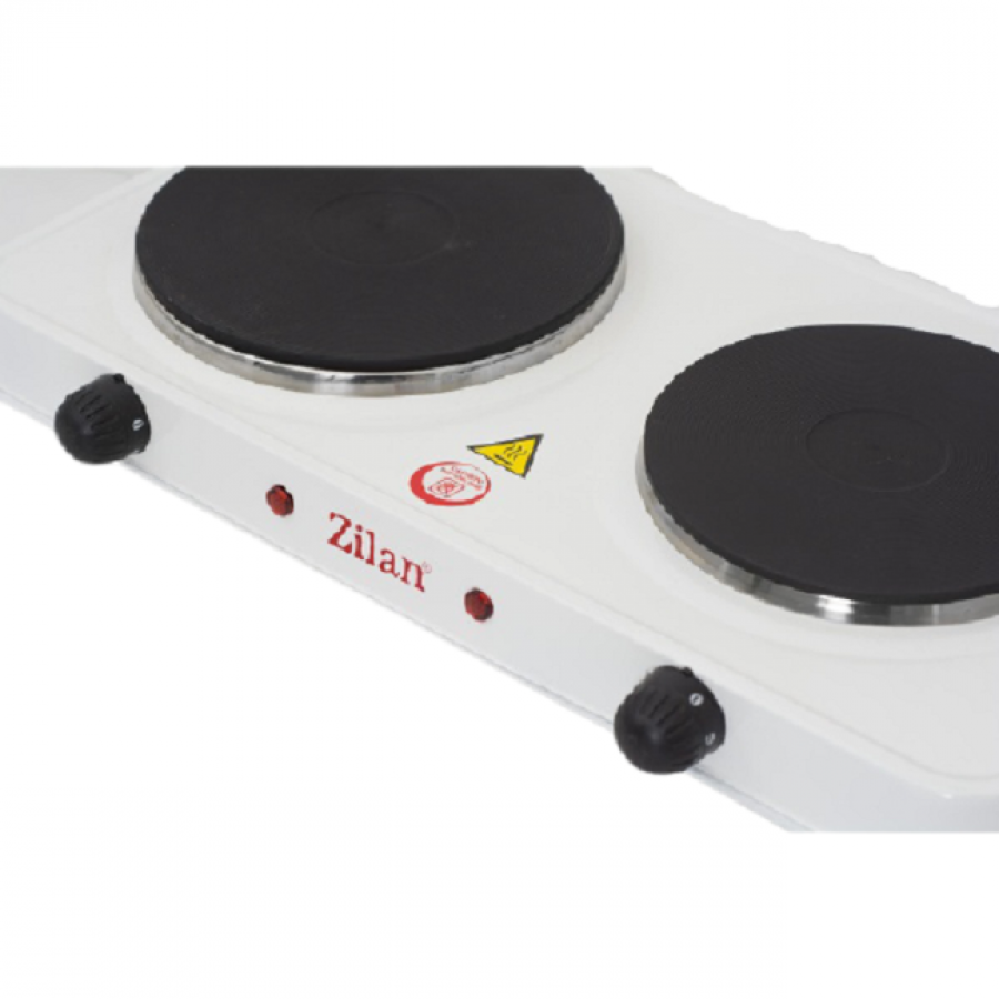 Plita Electrica, 2 Ochi-uri, 2500w,  Termostat Reglabil, 220-240v, Indicator Luminos, Ergonomica, Usoara, Alb