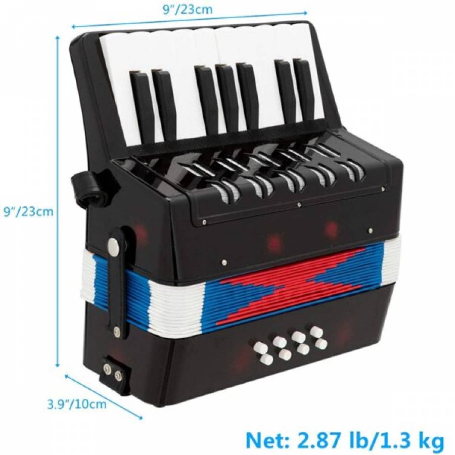 Acordeon Pentru Copii Klausstech, 17 Clape, 8 Basi