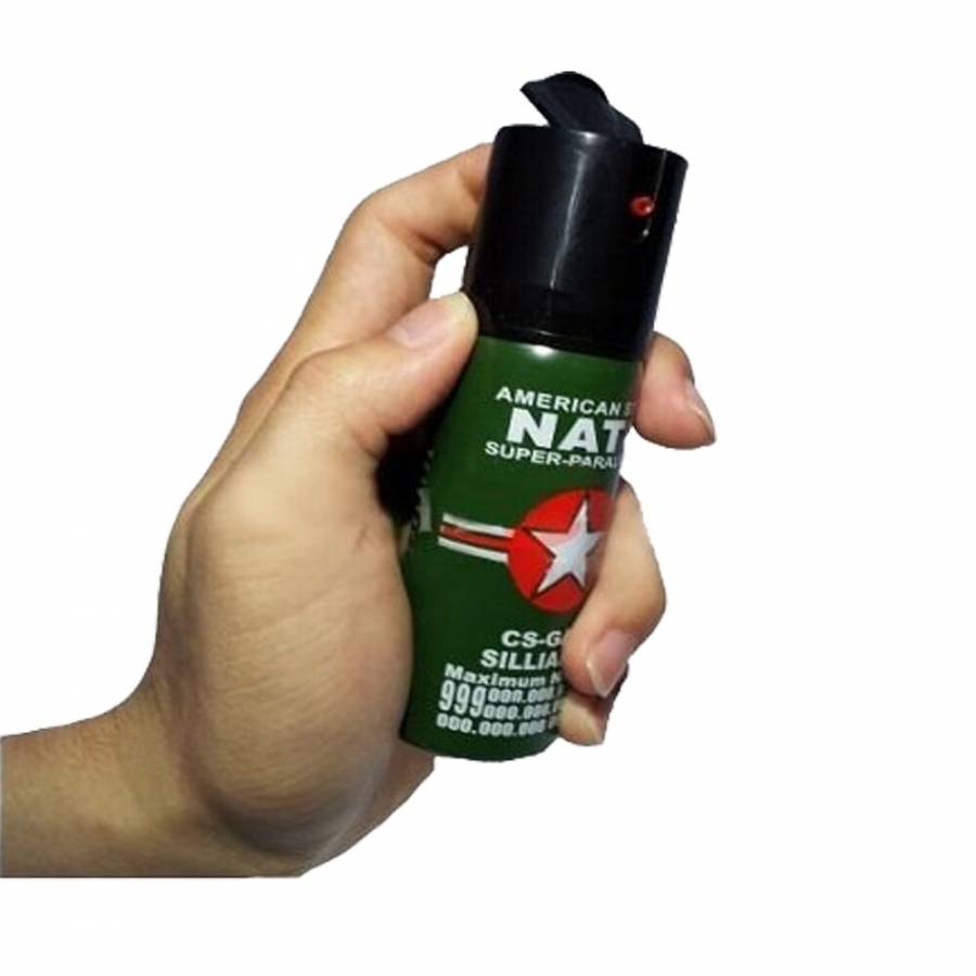 Set de 8 sprayuri autoaparare NATO de 60 ml, Propulsie Jet, Continut spray biodegradabil, Verde/negru