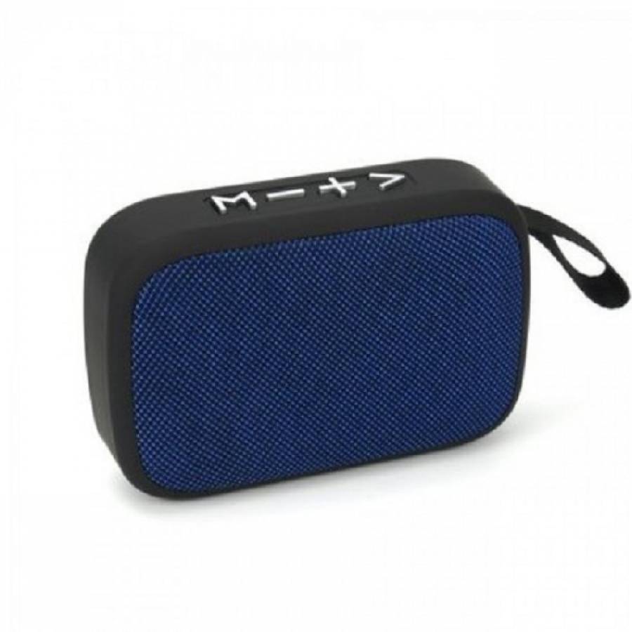 Boxa Audio Portabila Cu Functia Bluetooth Integrata , Intrari Usb/card Tf , Functia Radio Fm , Usor De Transportat , Negru/albastru