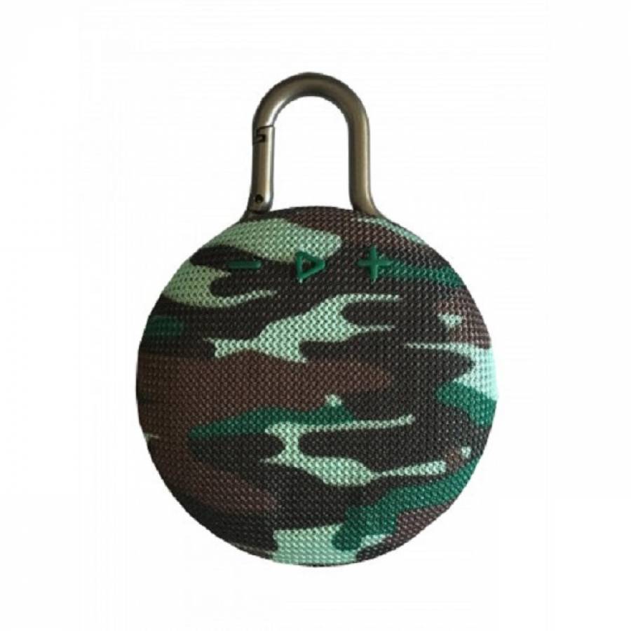 Boxa Portabila Clip 3, Waterproof Klausstech, Conectivitate Bluetooth, Port Usb, Slot Microsd, Aux In, Dimensiuni Reduse, Acumulator Reincarcabil, Autonomie De Pana La 10h, Design Modern, Army