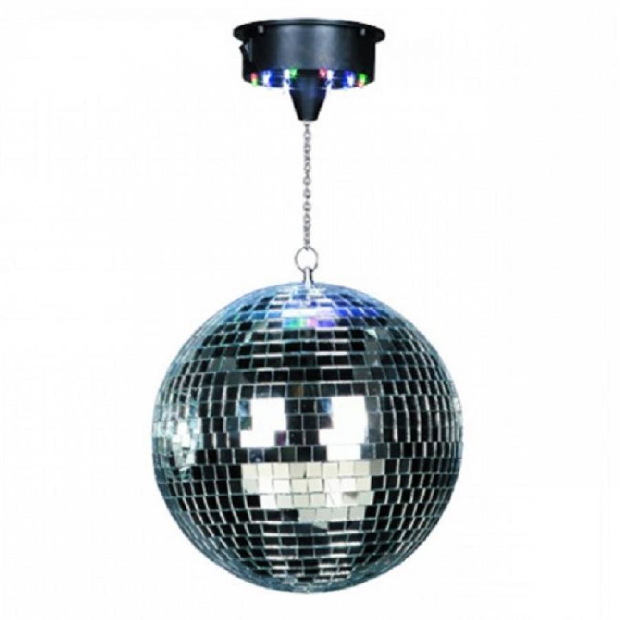 Glob Disco Cu Motor si LED RGB 30cm