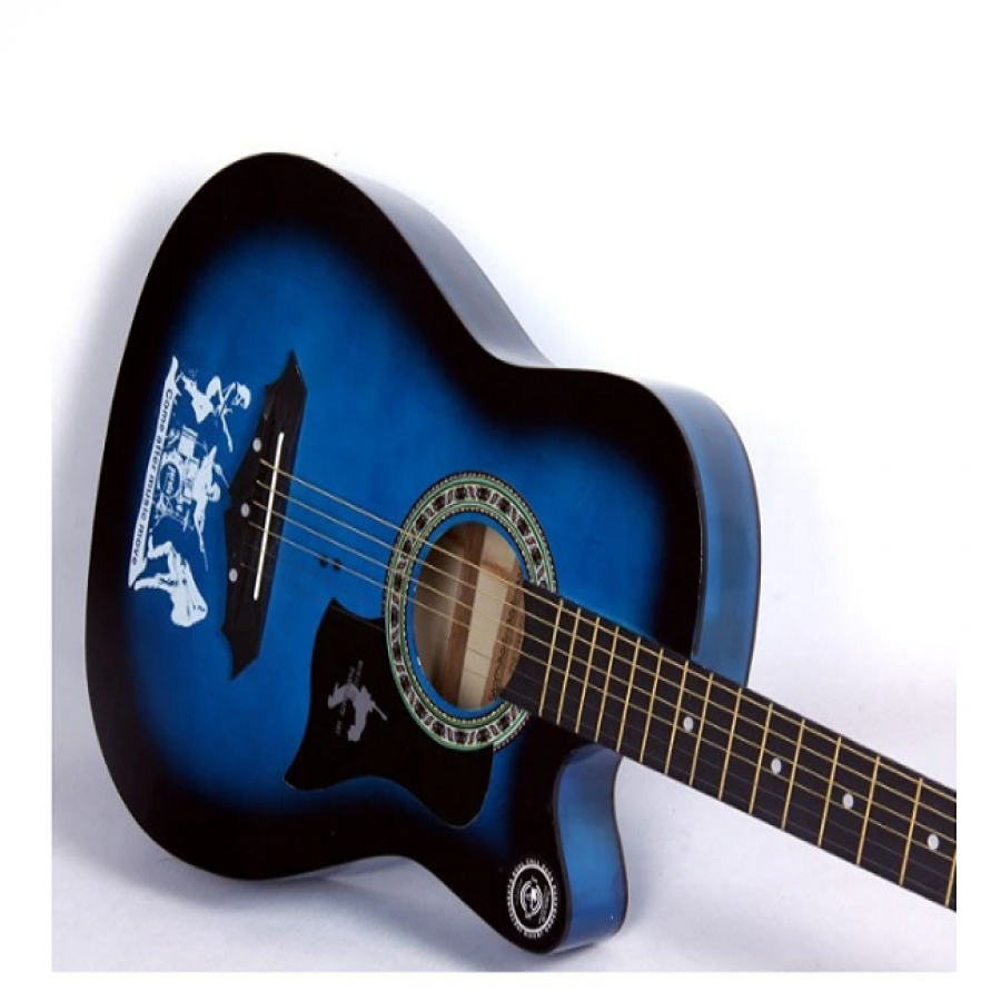 Chitara acustica Klausstech, marime 3/4, culoare albastru