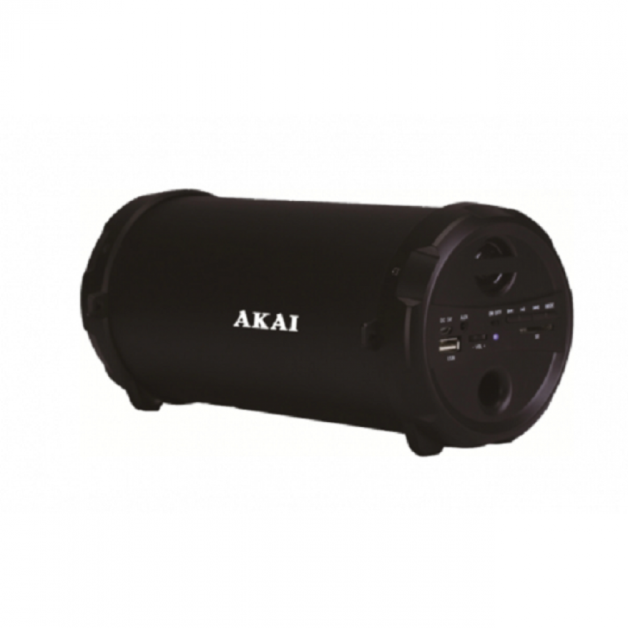 Boxa Audio Portabila Akai, Bluetooth, Aux, Usb, Sd Card, Radio Fm, Putere 5w, Usor De Transportat, Lumina Led, Negru
