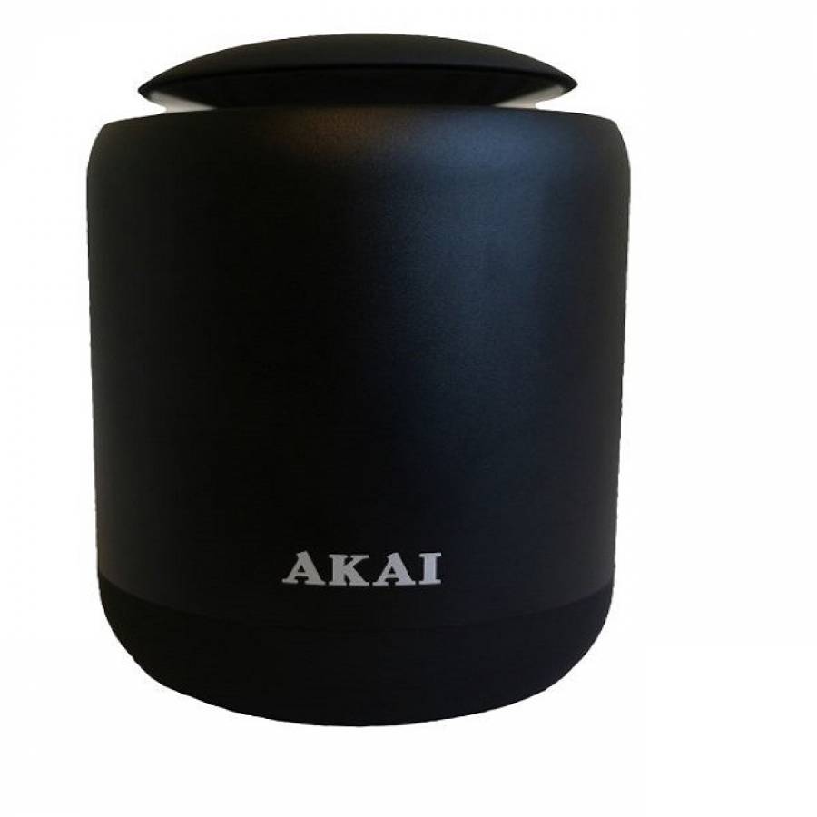 Boxa Portabila, Bluetooth, Aux, Lumina Led De Culoare Albastra, Carcasa Din Aluminiu, Baterie 1000 Mah, Putere 5 W, Negru