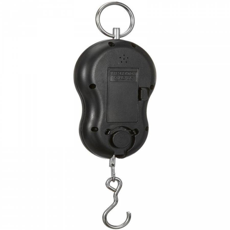 Cantar Portabil Digital KlaussTech de mana, Butoane control, ABS, Cantarire maxim 40 Kg, Negru