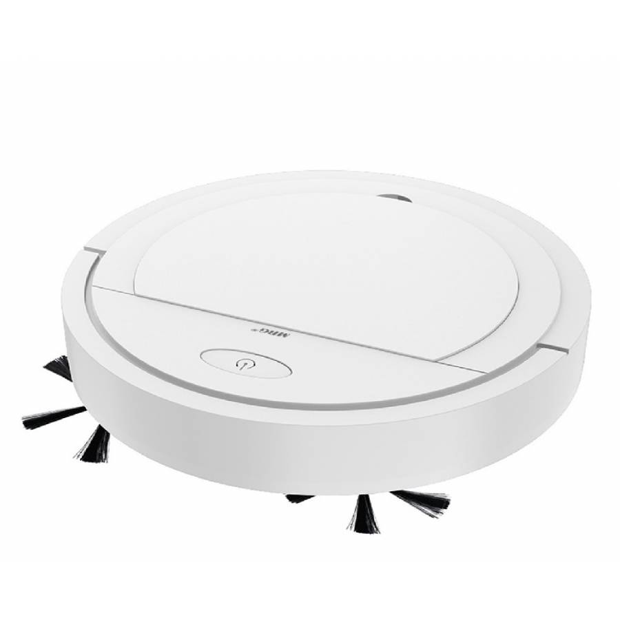 Aspirator robot cu diametru 32 cm, 3W, 1200 mAH, Autonomie 90 min, Multi-suprafete, Modern, Alb