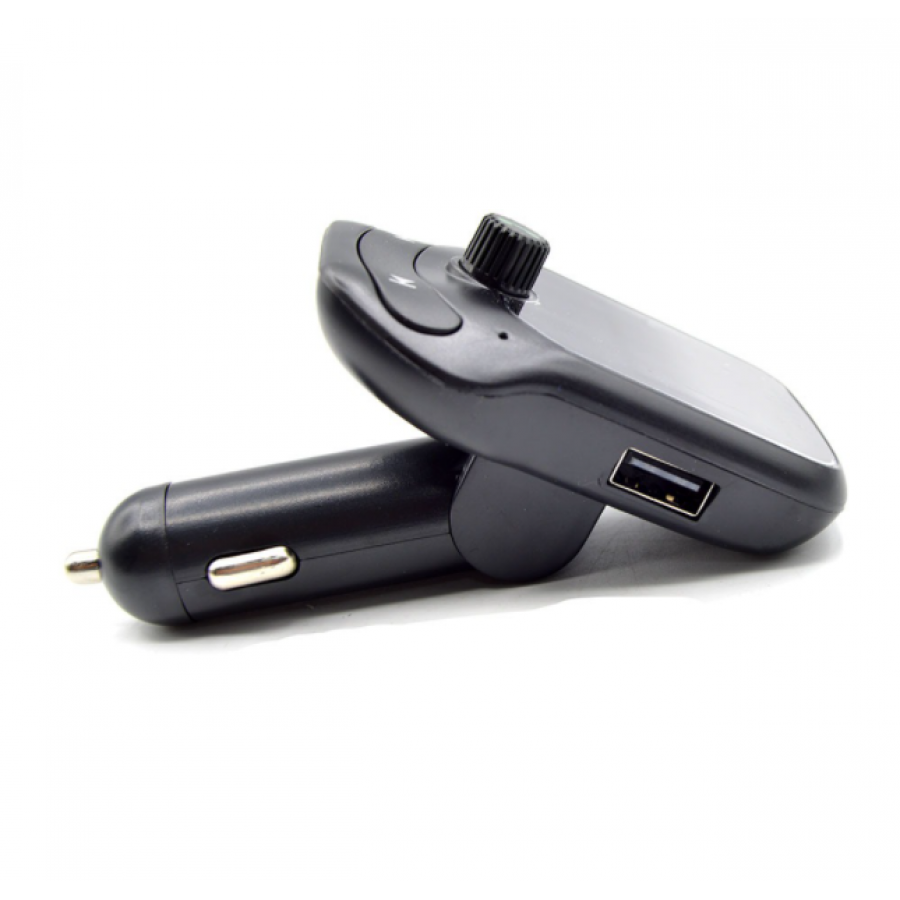 Modulator Auto KlaussTech, Bluetooth, 2 x Porturi USB, Micro SD, Ecran LED, 87 dB, ABS, Handsfree, Negru