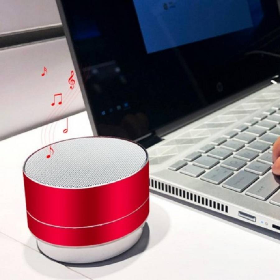 Mini Boxa Portabila Klausstech, Handsfree, Usb, Bluetooth, Radio Fm, Usoara, Rosu