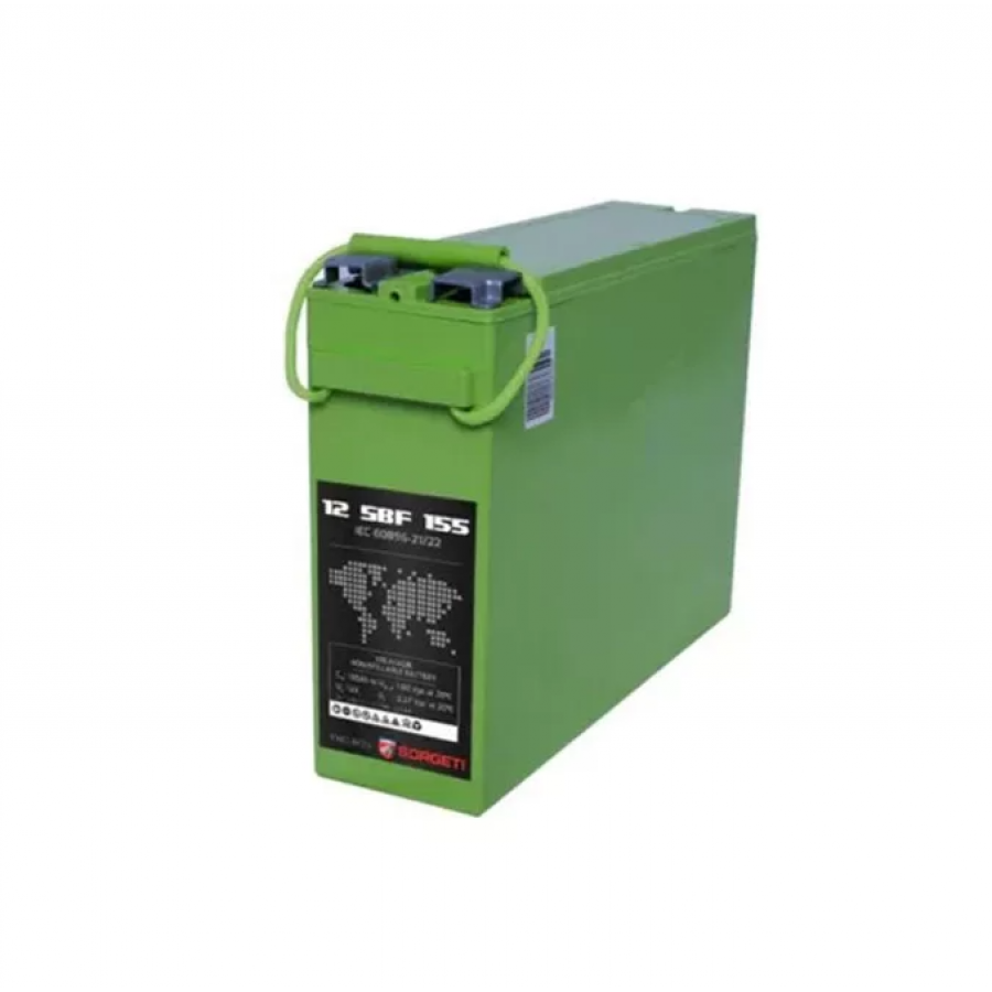 Baterie acida cu plumb, Solara, 155 Ah, Tensiune 12 V, 555 x 125 x 276, 50 kg, Verde