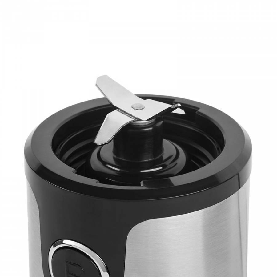 Blender Profesional de 20000 rpm, 300 W, Capacitate recipient 2 x 500 ml, Otel inoxidaibl, Argintiu