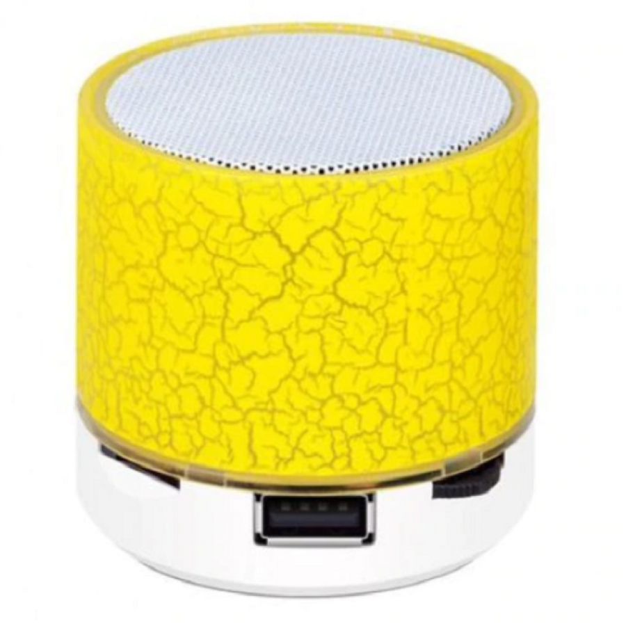 Boxa Portabila Mini Speaker Klausstech, Interfata Wireless Bluetooth, Mp3 Si Radio Fm, Galbena