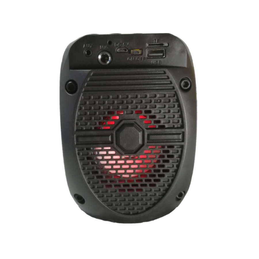 Boxa Portabila KlaussTech, 5 W, Bluetooth, USB, Lumini LED, AUX IN, Radio FM, 1200 mAH, MicroSD, Negru