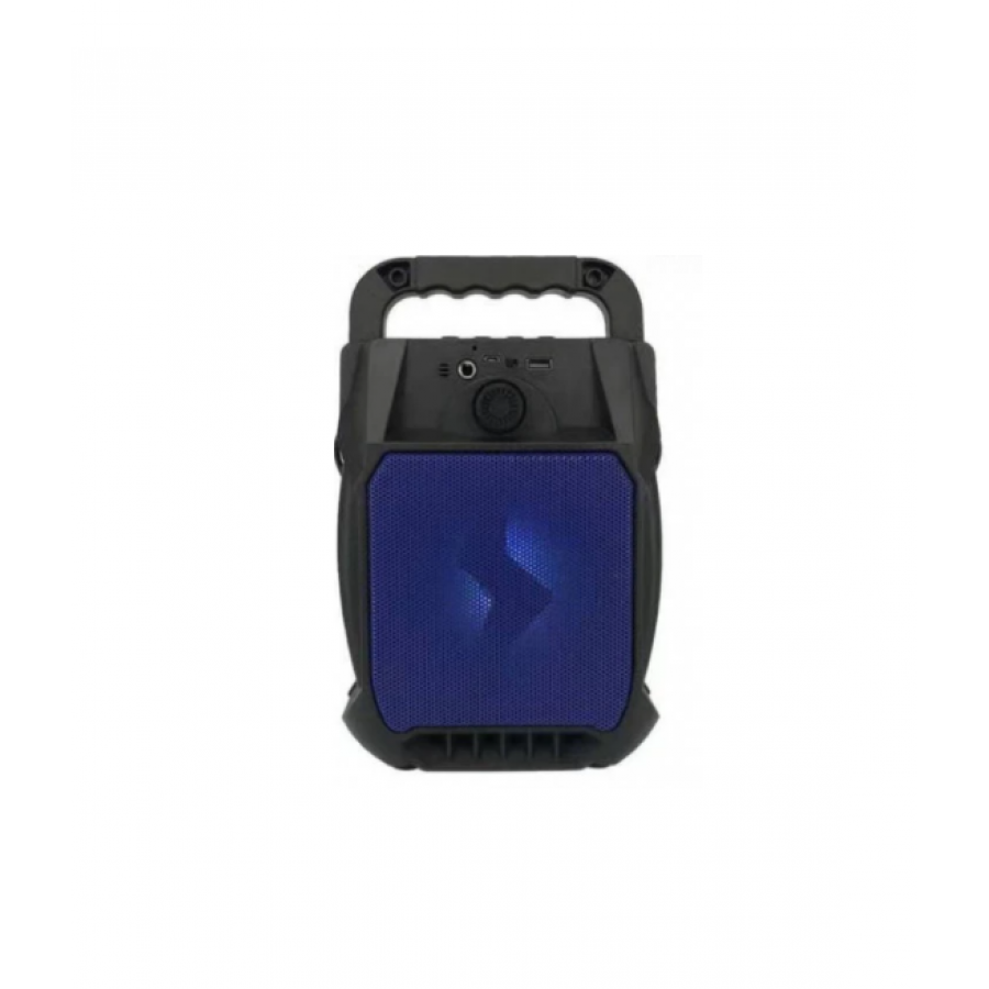Boxa Portabila KlaussTech cu microfon, 15 W PMPO, Bluetooth, USB, LED, AUX, 6.5 inch, Card TF, FM,1800 mAH, Negru