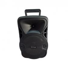 Boxa Portabila 20 W, Abs, Difuzor 8", Bluetooth, Usb si  Tf Card, Aux In, Fm Radio, 1800 Mah, Negru