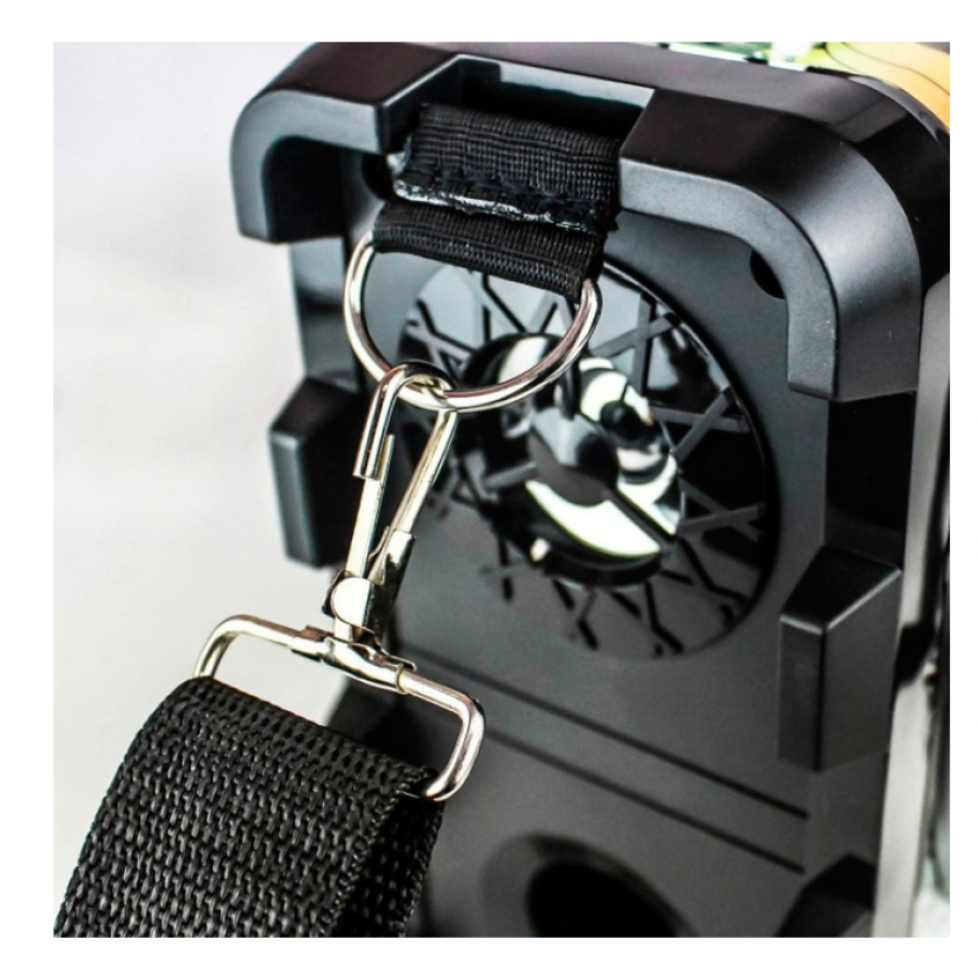 Boxa Audio Portabila 10 W, Bluetooth, Usb, Fm, Aux In, Curea Transport, Telecomanda, Negru