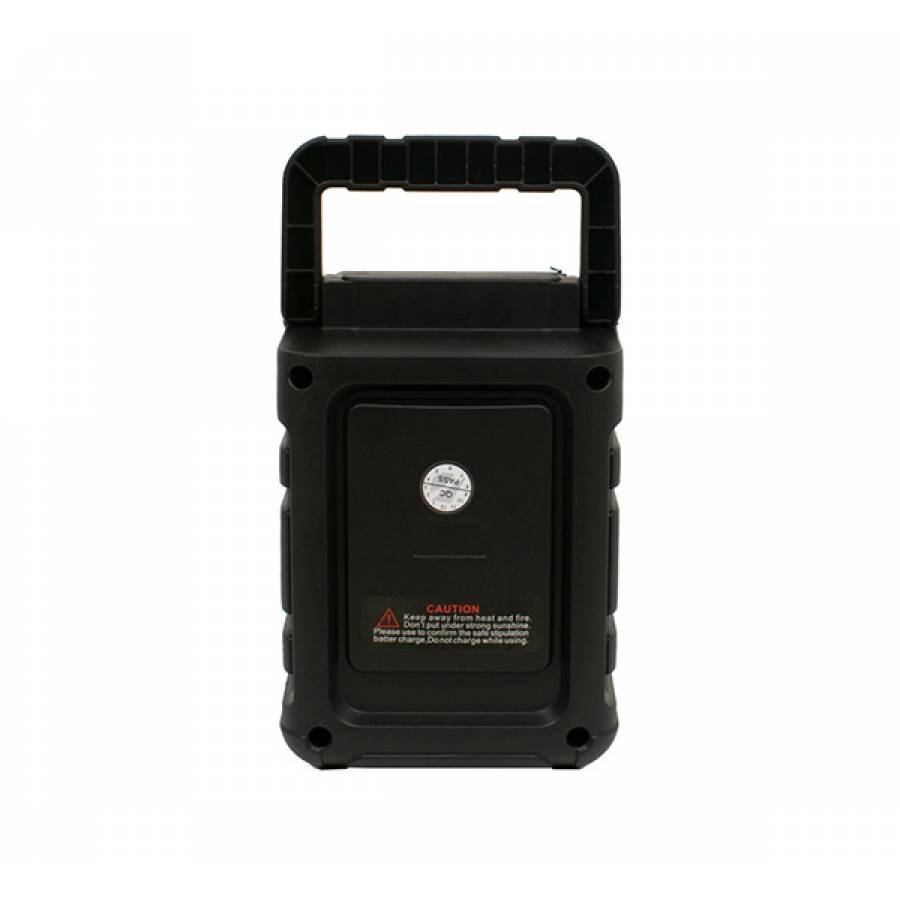 Boxa Portabila cu MP3, TF/USB, Bluetooth, Radio FM, 1200 mAH, Control volum, Incarcare 2 ore, 5 W, Maner, Negru