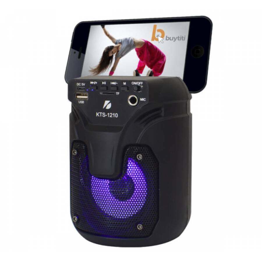 Boxa KlaussTech Audio Portabila 5W, 80 dB, 500 mAH, Bluetooth, Redare MP3 cu TF/USB, Incarcare 2 h, Negru