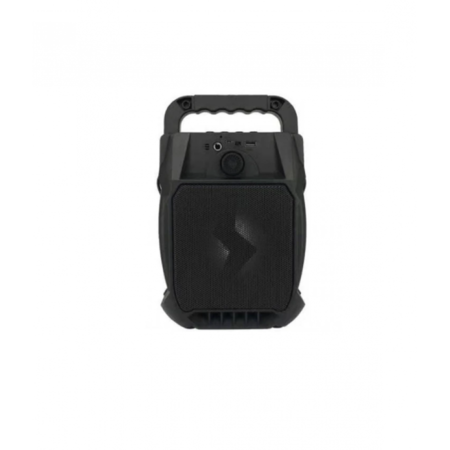 Boxa Portabila KlaussTech cu microfon, 15 W PMPO, Bluetooth, USB, LED, AUX, 6.5 inch, Card TF, FM,1800 mAH, Negru