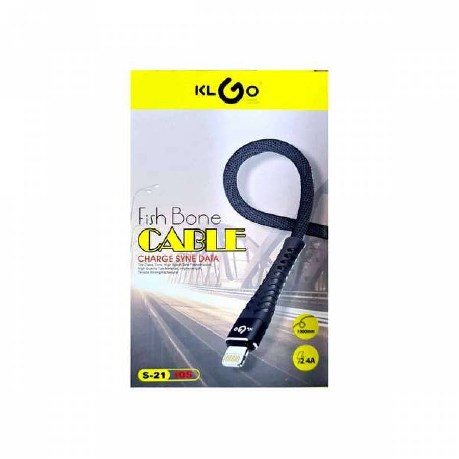 Cablu de date pentru IPhone, Panzat, Lungime 1 m, Negru