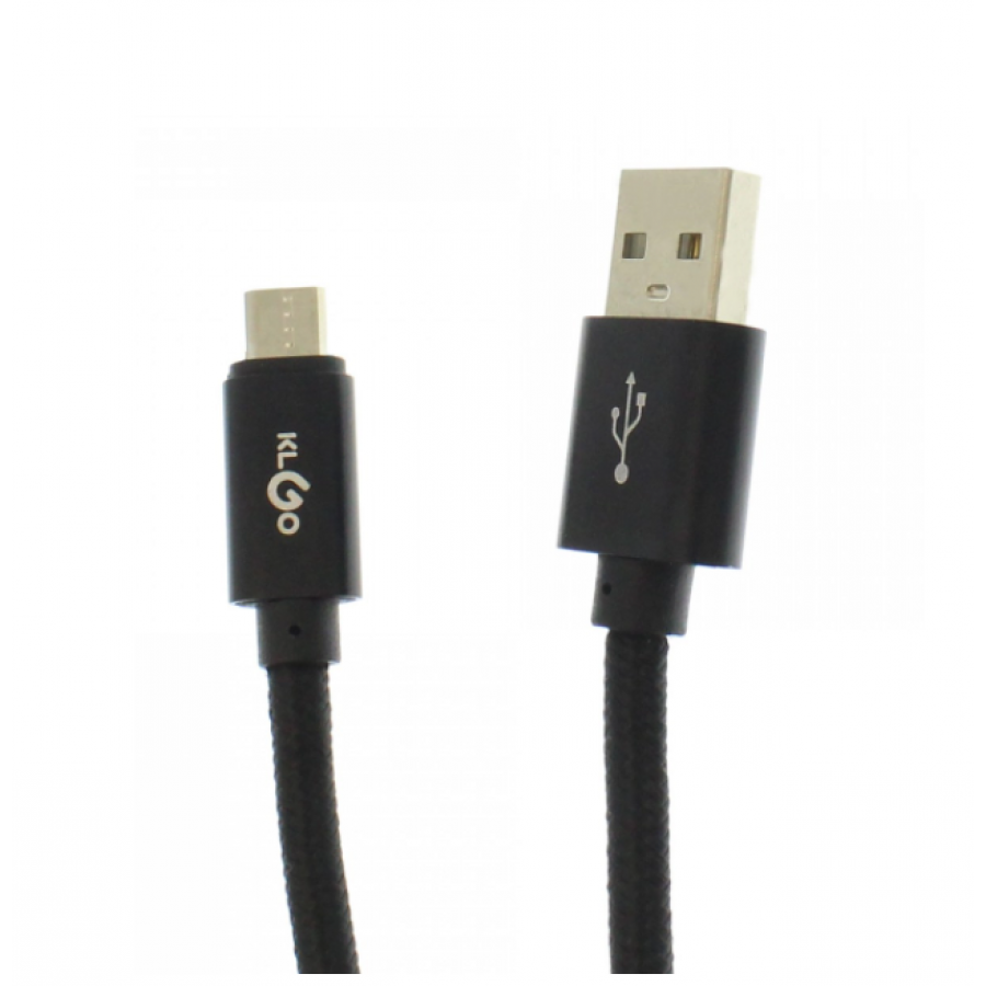 Cablu de incarcare si date Micro USB, Lungime 2 m, Conector 2 USB 2.0, Negru