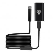 Camera Endoscop Wireless KlaussTech, Diametru 8 mm, Cablu de 3 m, Rezistent la apa IP67, Conexiune USB, Negru