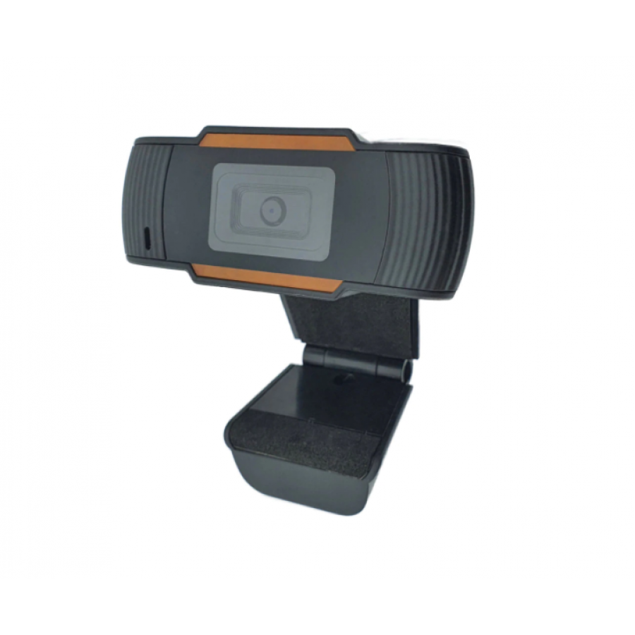 Camera WEB KlaussTech HD 720p, USB si Jack 3.5 mm, Microfon, 5 lentile, 640 x 480, 30 fps, Negru