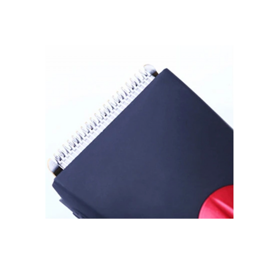 Aparat reincarcabil de Tuns fara fir, Rezistent la apa, Indicator LED, Lame din Otel, Incarcare 8 h, Taiere 3 - 12 mm, Rosu