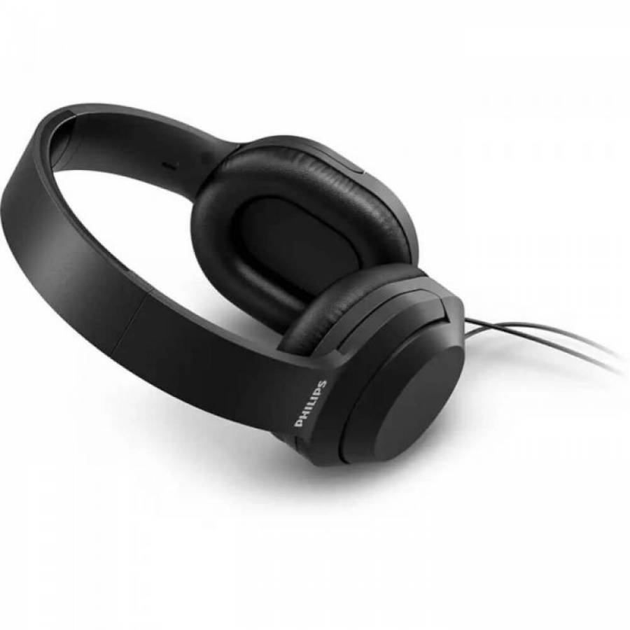 Casti Audio Supraauriculare cu Banda de cap reglabila, Cablu de 2 m, Difuzoare 40 mm, Izolare sunet, Negru