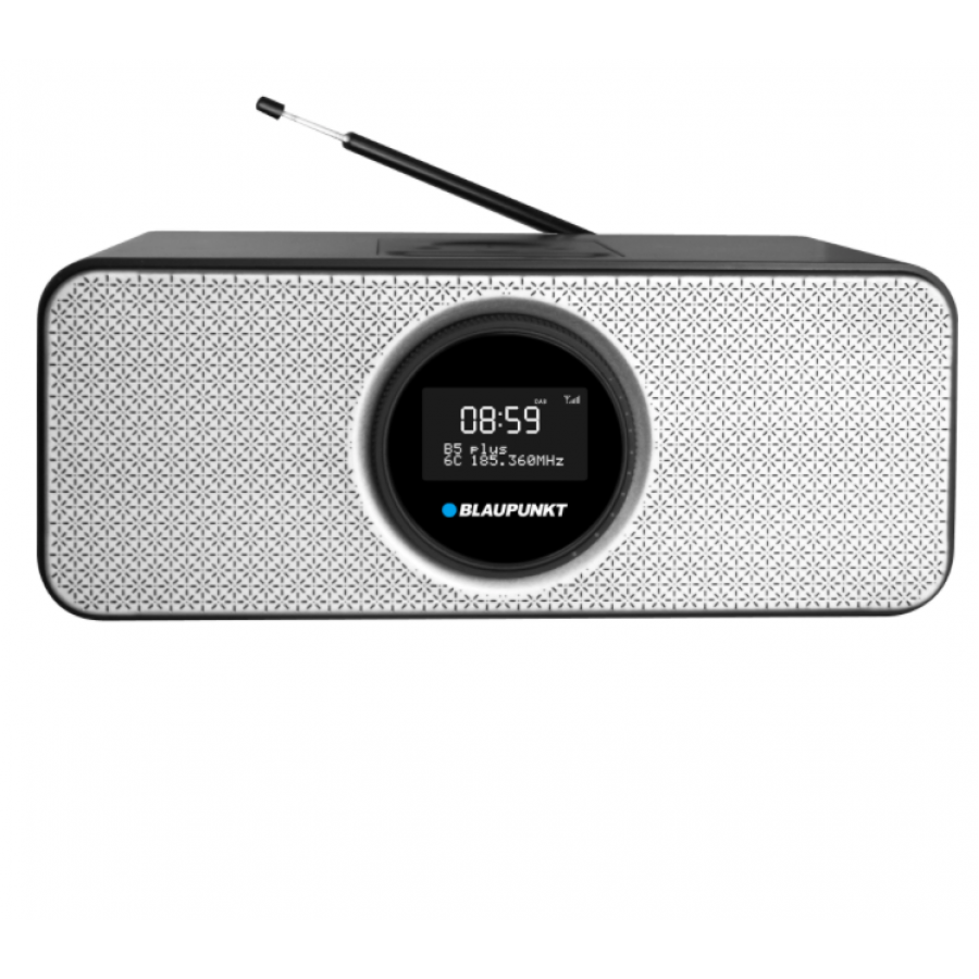 Radio cu Ceas, Bluetooth, Timer Sleep, Port USB, 2 x 6W, Ecran LCD, DAB + / DAB / FM, Alb/Negru