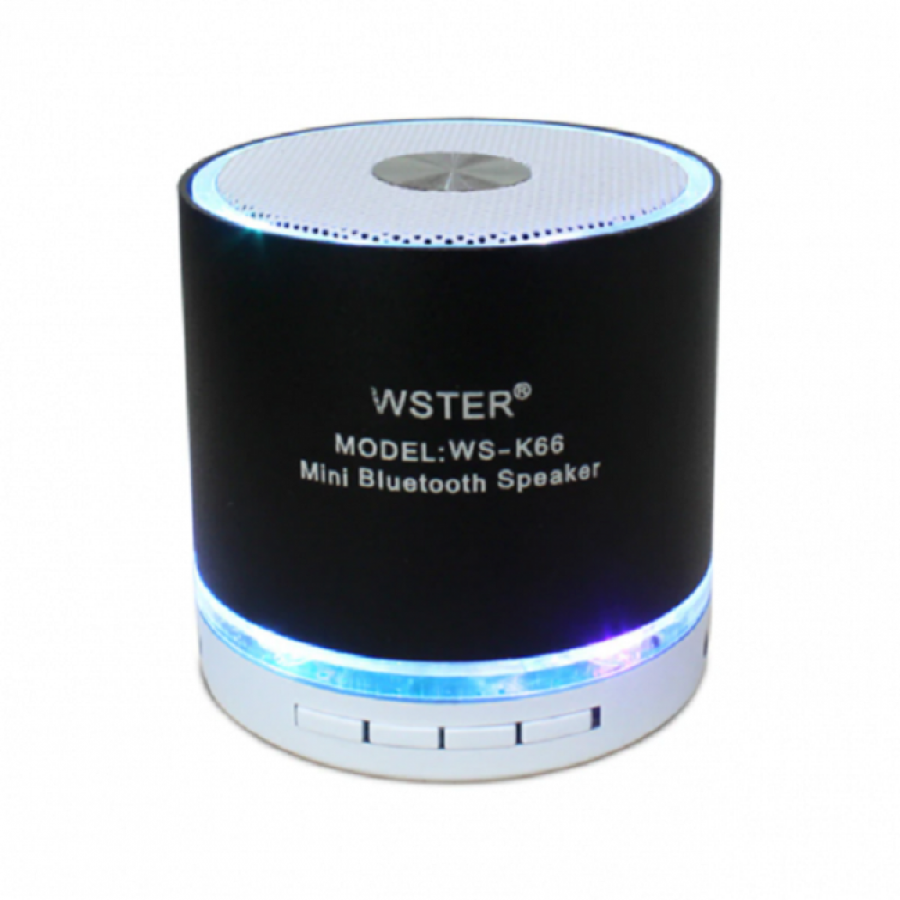 Boxa Audio Portabila Cu Ilumianare Led, Slot Micro Sd Si Usb, Acumulator Lithium, Difuzor 4 Cm, Negru