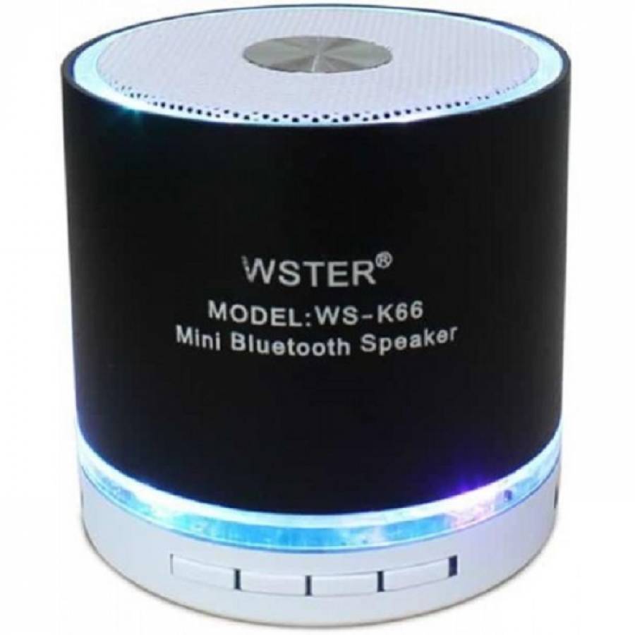 Boxa Audio Portabila Cu Ilumianare Led, Slot Micro Sd Si Usb, Acumulator Lithium, Difuzor 4 Cm, Negru