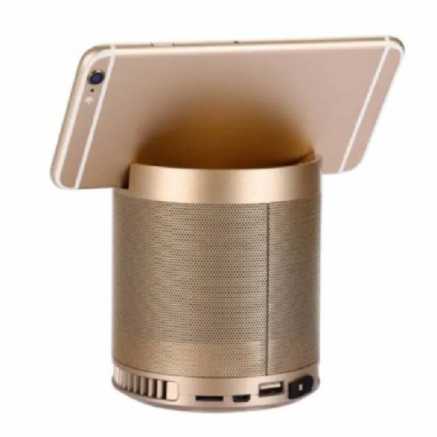 Boxa Auto Bluetooth, Modern, Suport Telefon, Abs, Micro Usb / Card Tf / Usb 2.0, 80 Db, Design Compact, Culoare Gold