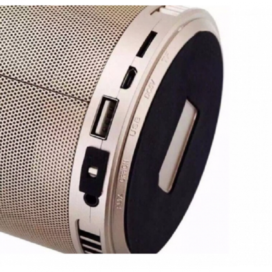 Boxa Auto Bluetooth, Modern, Suport Telefon, Abs, Micro Usb / Card Tf / Usb 2.0, 80 Db, Design Compact, Culoare Gold