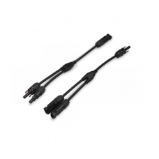 Conectori Y 2 in 1 MC4, Tensiune maxima 1000V, Grad protectie IP67, NEGRU