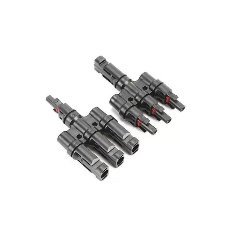 Conector Mufe MC4 Y 3 in 1, Grad Protectie IP67, Tensiune 1000V, Negru