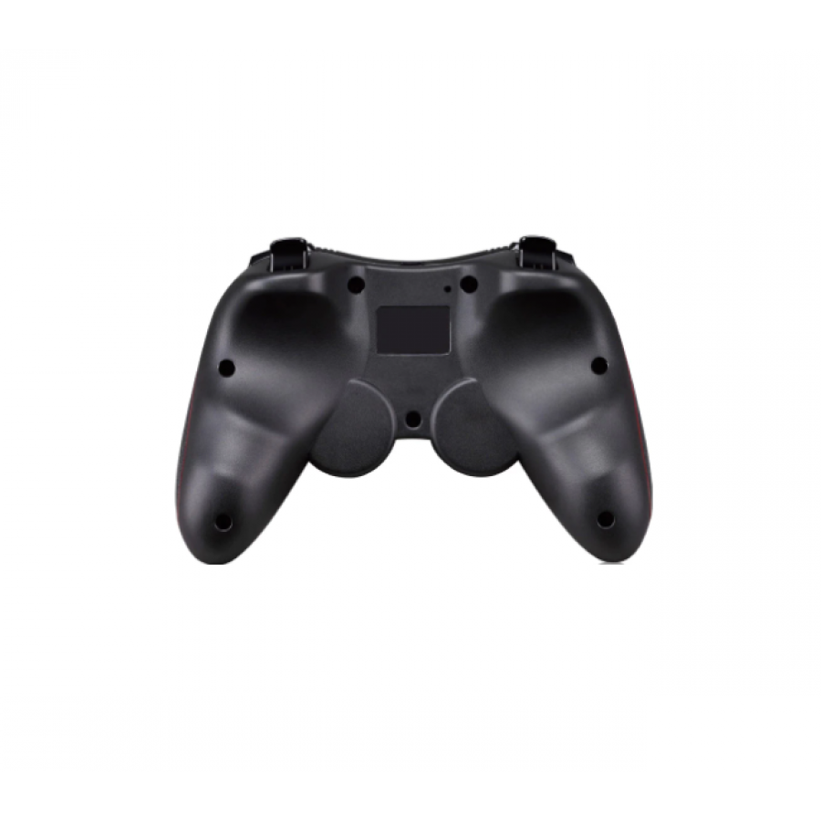 Controler KlaussTech Wireless pentru PC si Smartphone, Acumulator 500 mAH, Autonomie 8 h, Incarcare 2 h, Negru/Rosu