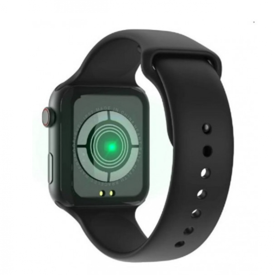 Smartwatch KlaussTech IP67, Bluetooth, Monitorizare cardiaca, Ecran 1.54 Tactil 2,5D, Incarcare USB, Negru