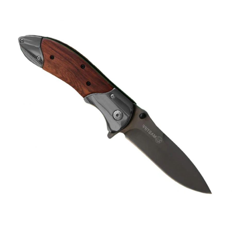 Cutit Briceag cu  Lungime 22 cm, Lama din otel, Maner din lemn, Maro/Negru