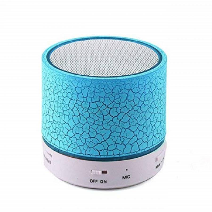 Mini Speaker Klausstech Cu Functie Conectivitate Bluetooth, Mp3, Slot Sd Card, Radio Fm, Port Usb, Lumini Led, Design Modern, Albastru