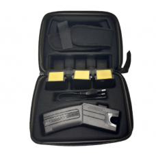 Pistol Taser KlaussTech cu 3 Rezerve, Toc inclus, 80 KV, Compact, Negru