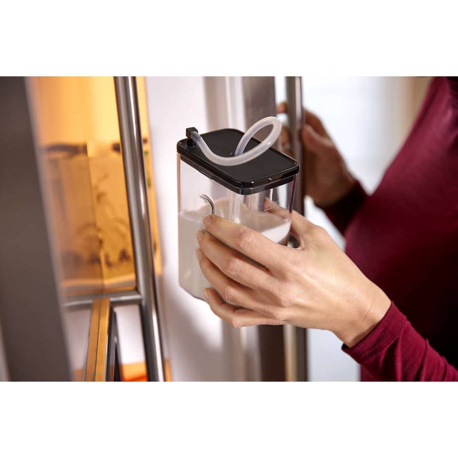 Espressor Philips Automat de 1400W, 1 L, MEMO, 15 bari, Butoane LED, 5 Setari macinare, Sistem spumare lapte, Argintiu