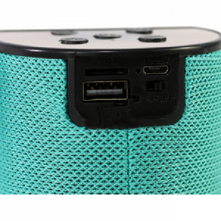 Boxa Audio Portabila Klausstech, Distanta Transmisie 10 M, Autonomie 2 - 4 Ore, Capacitate Baterie 1200 Mah, Usb, Dc 5v, Turcoaz