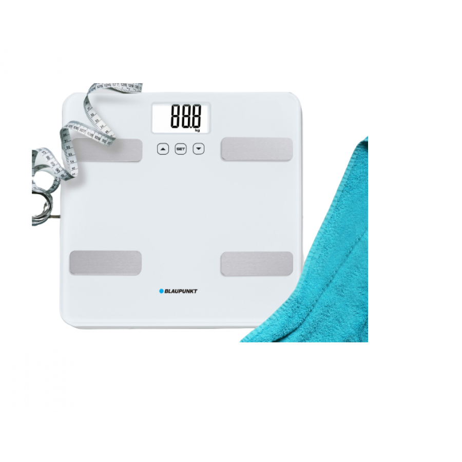 Cantar De Baie, Cantarirea Greutatii Corporale, Precizie Ridicata, Suporta Greutatea Maxima De 150kg, Afisaj Digital, Diverse Functii, Alb