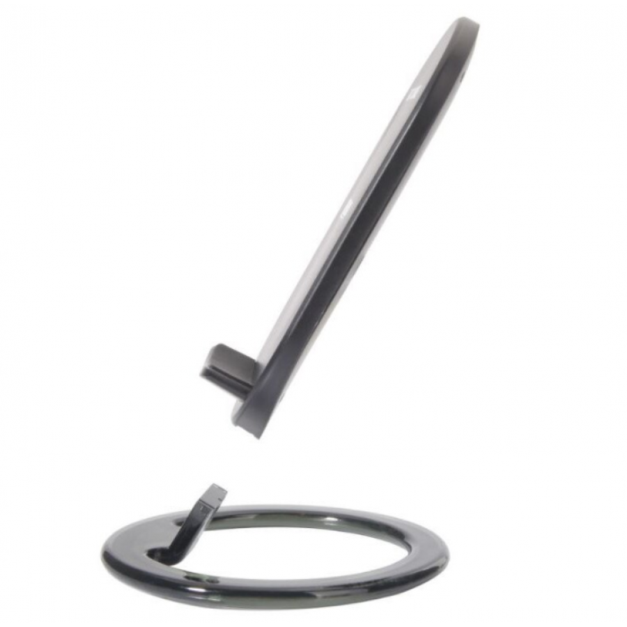 Incarcator Wireless KlaussTech cu Incarcare rapida , Cu stand, Sistem anti-alunecare, Indicator LED, DC 5V 2A, DC 9V 18A, 130 x 72 x 10 mm, Negru