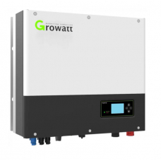 Invertor Hibrid Trifazat MPPT 5 KW, IP65, Comutator DC, 3 Faze, Afisaj LCD, 505 x 453 x 198 cm, Alb